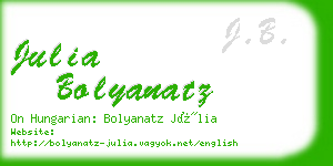 julia bolyanatz business card